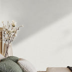 SHUFA White Cotton-Like Textured Grasscloth Wallpaper Matte Thick Real Woven - Image 7