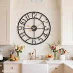 Pytha Sight Large Wall Clock for Lving Room, 16 Inch Modern Industrial - Image 5