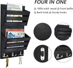 Unistyle Rustic Mail Organizer Wall Mount - Image 2