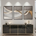 Large Framed Modern Luxury Abstract Wall Art - Image 4