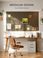 Bumusty Large Cork Board Alternative-36 x 24" Felt Bulletin Board Tiles - Image 6