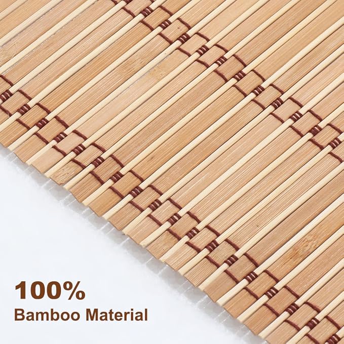 LUCKUP Cordless Roman Shades, Roll Up Bamboo Blinds - Image 4