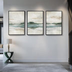 Large Framed Abstract Nature Landscape Wall Art - Image 8