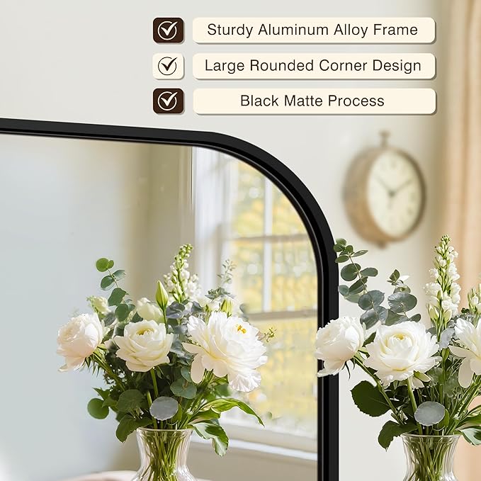 FICTOR Bathroom Vanity Mirror for Wall, 2 Pack 28" x 40" Rectangle Bathroom - Image 4