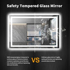 LOAAO 48X36 LED Bathroom Mirror - Image 8