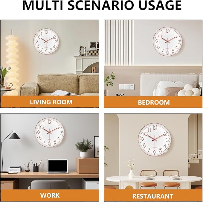 Modern Silent Wall Clock - Image 8
