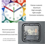 XFM Colorful Kid Wall Clock 16 Inch Silent Non Ticking Quartz Battery Operated - Image 6