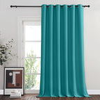 NICETOWN Room Divider Curtain 132 Inches Long, Wide Blackout Sliding Door - Image 8