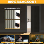 AJAZZ 100% Blackout Accordion Doors Interior Closet Curtain Doorway Curtains - Image 4