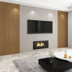 8-Pack WPC Wall Panels 118’’ x 6.1’’ 3D Slat Wall Panel Acoustic Wall Paneling - Image 5