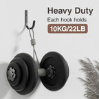 20-Pack Wall Hooks for Hanging Towel/Coat - 22LB Screw in Metal Hanger Wall - Image 4