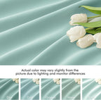 MIULEE Aqua Back Tab Blackout Curtains 102 Inch Long 2 Panels Set - Image 8