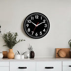 DAXSMY Wall Clock Black Battery Operated 10 Inch Simpel Silent Non Ticking - Image 5