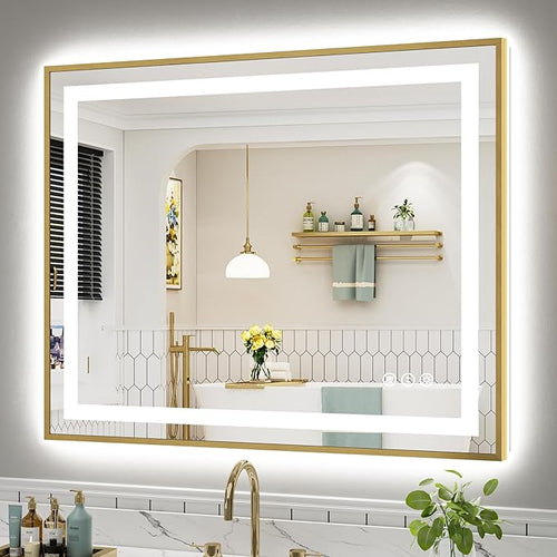 44x36 Inch LED Bathroom Mirror by Briivuemodernmirrors