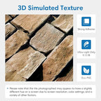 COMSTICKC Peel and Stick Faux Stone Wall Sticker Wall Panels, Not Real Stone - Image 4