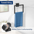 Gypie 5-Piece Bathroom Hardware Accessories Set, Towel Racks - Image 7