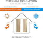 RYB HOME Blackout Curtains for Living Room, Privacy Thermal Insulating Window - Image 4
