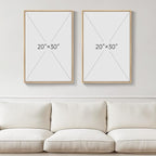Large Framed Neutral Abstract Wall Art - Image 3