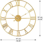 LEIKE Large Modern Wall Clocks, Silent Non Ticking, Battery Operated Roman - Image 9
