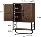 RUSTOWN Farmhouse Rustic Medicine Cabinet - Image 3