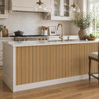 VEELIKE Honey Teak Wood Slat Wall Panels Peel and Stick 3D Wooden Panels Wall - Image 6