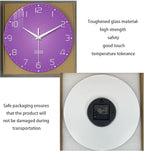 XNM Purple Wall Clock for Girls Bedroom 24 Inch Minimalist Large Wall Clocks - Image 6