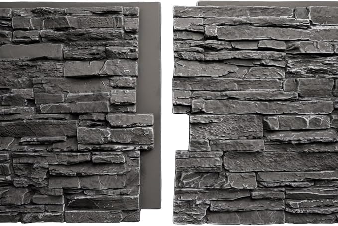 EverStone Canyon Ridge Faux Stone Panel, 45 3/4"W x 24 1/2"H x 1 1/4"D - Image 10