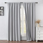 IGEMAEVE 100% Blackout Curtains 108 Inches Long - Image 2