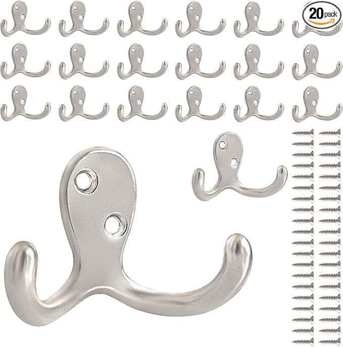 CBWLWJ 20 Pack Coat Hooks Wall Hooks by CBWLWJ