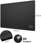 Lightomorrow Bulletin Board, 36 x 24 inches Felt Board - Image 5
