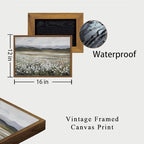 OIQArtOIQ Vintage Wildflowers Landscape Wall Art Framed Floral Natural Scenery - Image 5