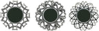 Retro Silver Mirrors for Wall Pack of 3. Round Mirrors. Decorative - Image 3