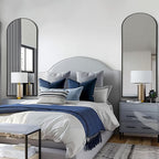 56"X18" Arched Full Length Mirror, Tempered Glass Full Body Mirror - Image 2