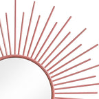 3 Pack Metal Mirrors for Wall Sunburst Wall Mirrors Home Décor Decorative - Image 2
