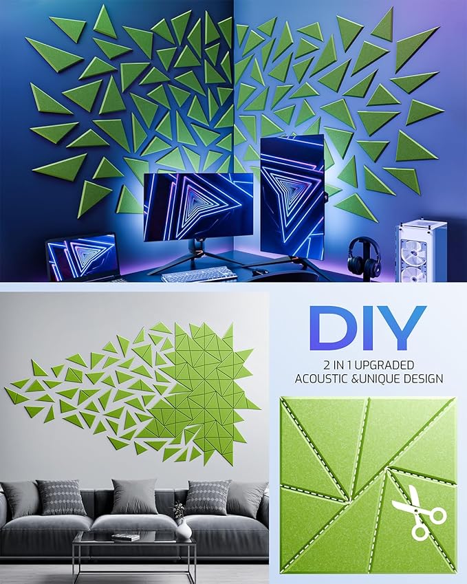 12 Pack Acoustic Panels, Sound Proof Foam Panels - Image 5