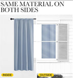 NICETOWN RV Blackout Curtains for Camper Windows, Vintage Blue, Short Blackout - Image 5