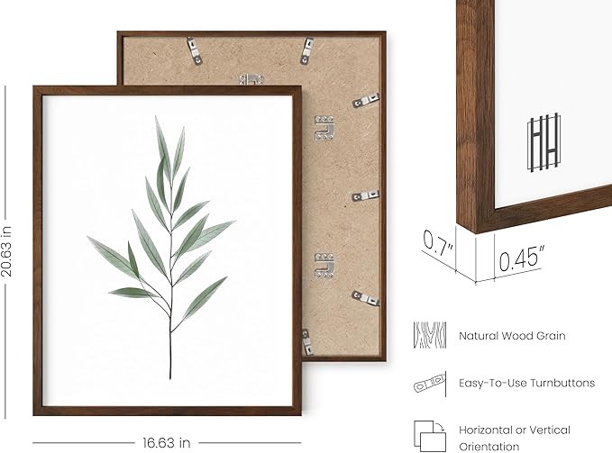 HAUS AND HUES Green Plant Art Print Set of 4-16x20 - Image 3