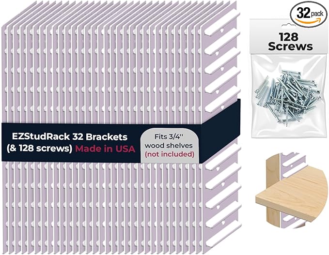 EZStudRack Shelf Bracket by EZStudRackShelvingSystem