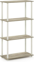 Furinno Turn-N-Tube 4-Tier Multipurpose Shelf Display Rack, Round Tubes - Image 7
