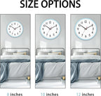 HZDHCLH Wall Clock Silent Wall Clocks Battery Operated 8 Inch Modern Non - Image 4