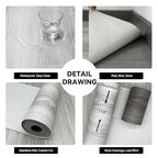 Wood Grain Peel and Stick Floor Tiles – 11.8” Width, Full Roll Length of 590" – - Image 3
