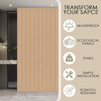 16-Pack 3D Soundproof Slat Wall Panels, Modern Faux Wood Wall Cladding - Image 4