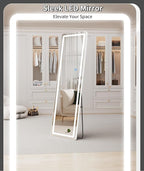 Koonmi LED Full Length Mirror, Lighted Floor Mirrors - Image 2