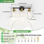 Zarbitta 3-Light Bathroom Light Fixtures, Modern Vanity Light - Image 7