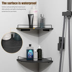 Corner Floating Shelves, Rustic Brown Wood, Wall Mount Storage - Image 6