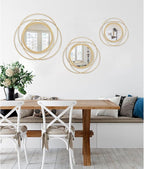Gold Art Circle Mirror for Wall - Image 6