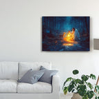 Christian wall art decor for prayer room, Jesus and Lamb canvas Wall decor - Image 6