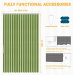 AJAZZ 100% Blackout Magnetic Door Curtain Accordion Door Accordion Doors - Image 2