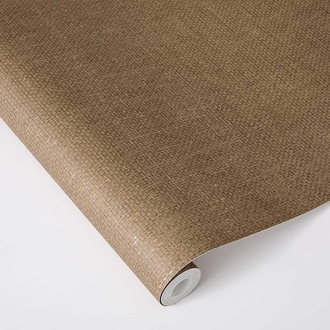 Tempaper x Jeremiah Brent Mushroom Textured Faux Grasscloth Primitivo Removable - Image 6