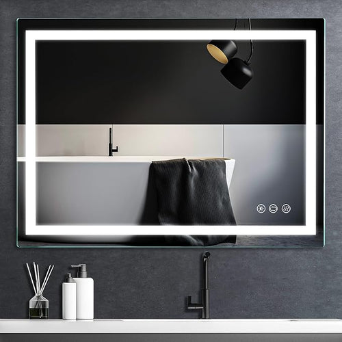 36x28 inch LED Lighted Bathroom Mirror by Butylux